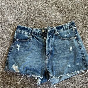 Distressed Denim Women Shorts